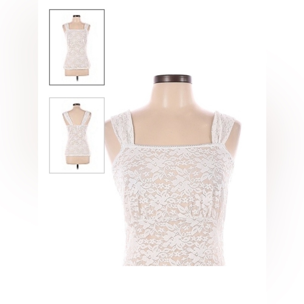Ruby Ribbon Empire Lace Tank XL